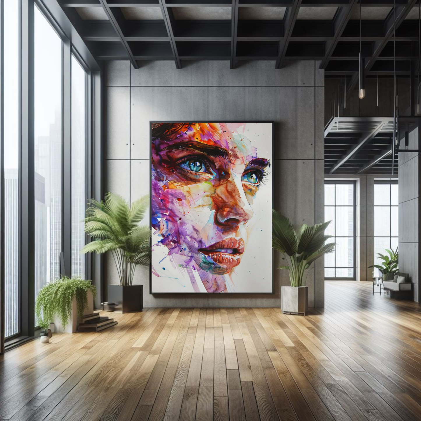 Abstract Portrait Canvas