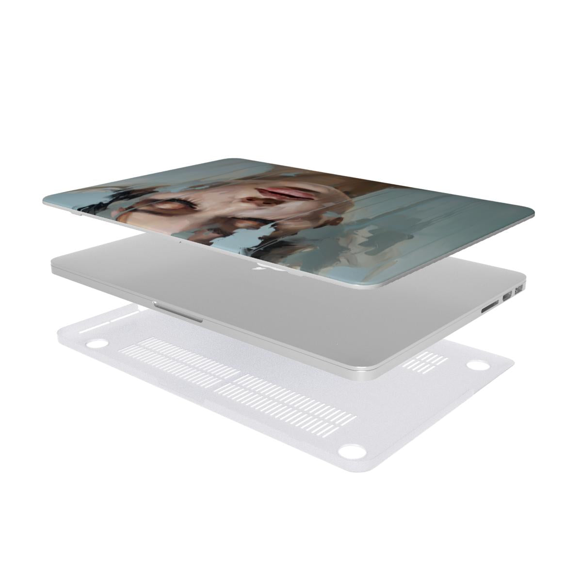 Abstract Portrait MacBook Case