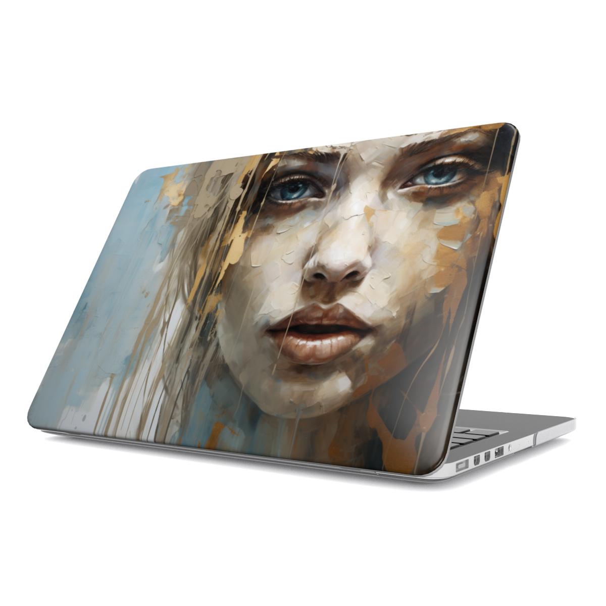 MacBook-hoesje met abstract portret