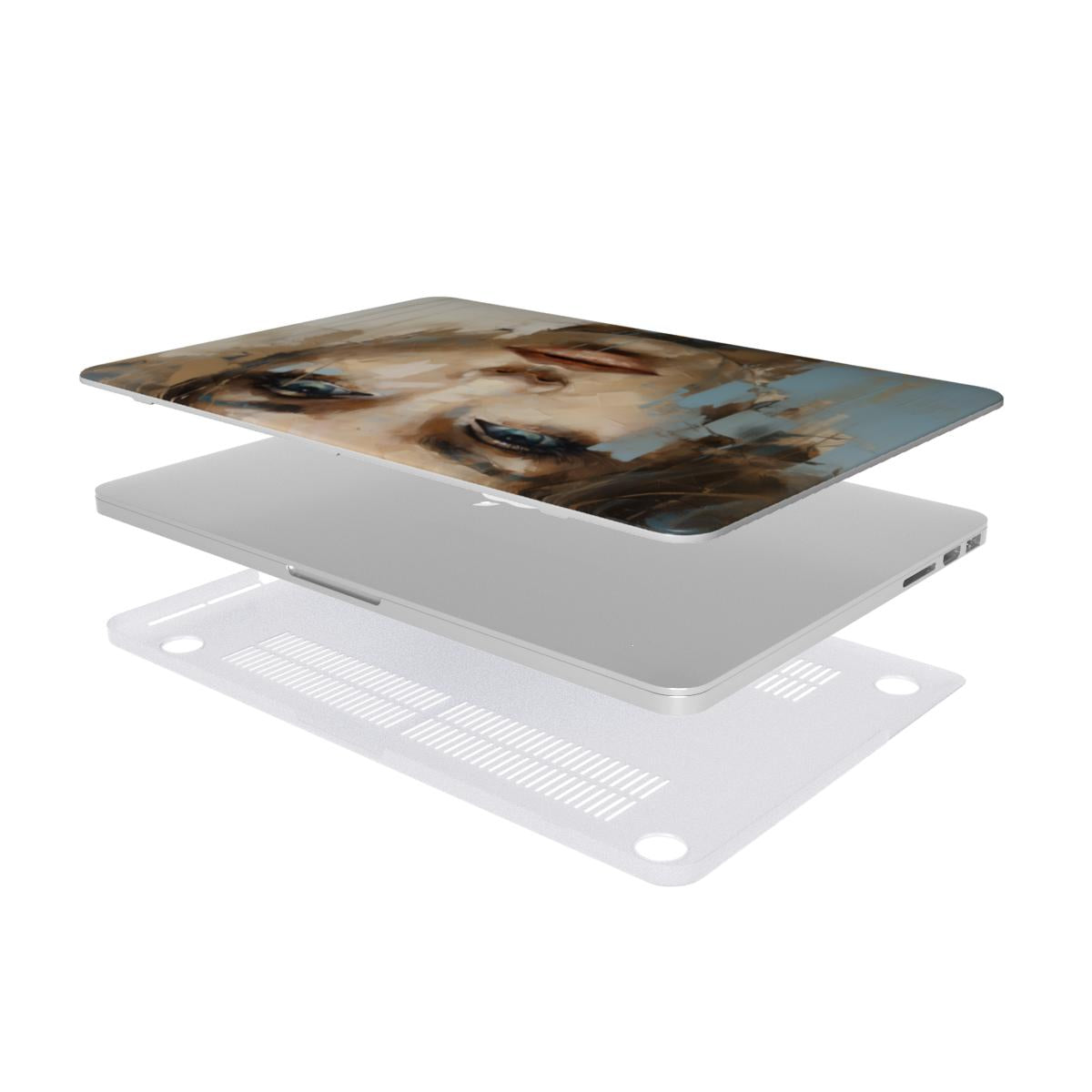 Abstract Portrait MacBook Case