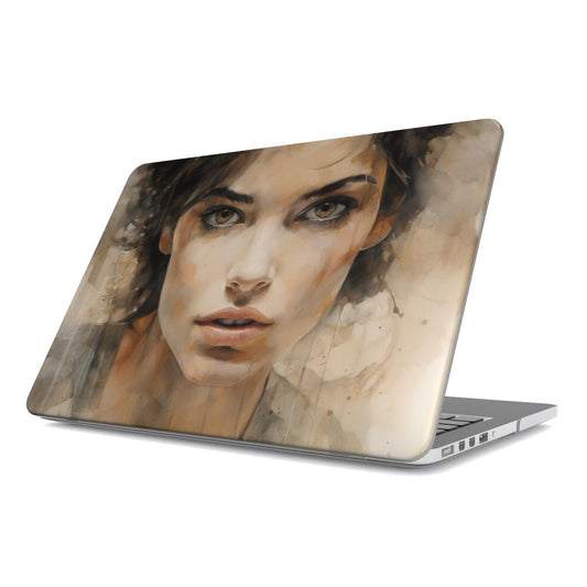 Abstract Portrait MacBook Case