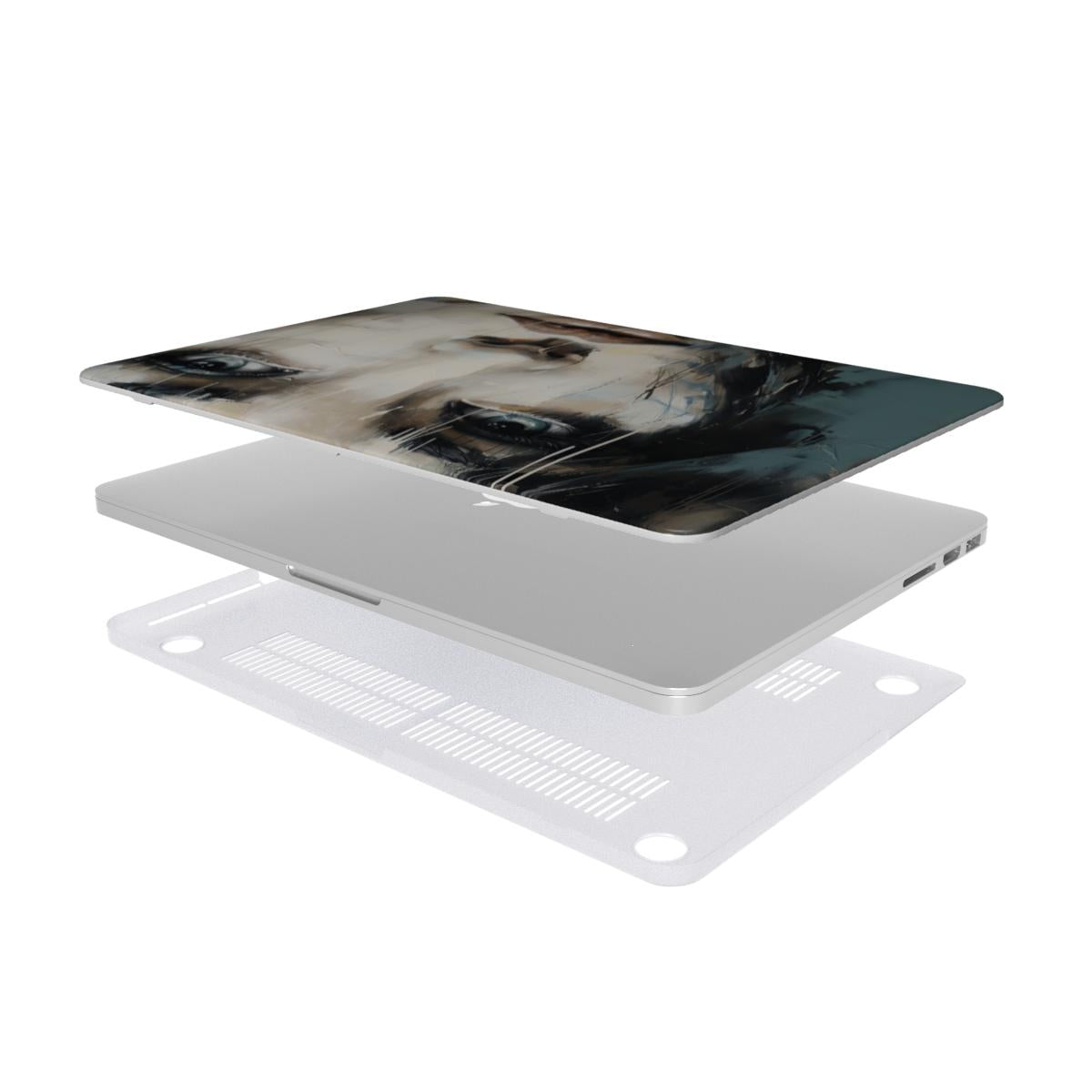 Abstract Portrait MacBook Case