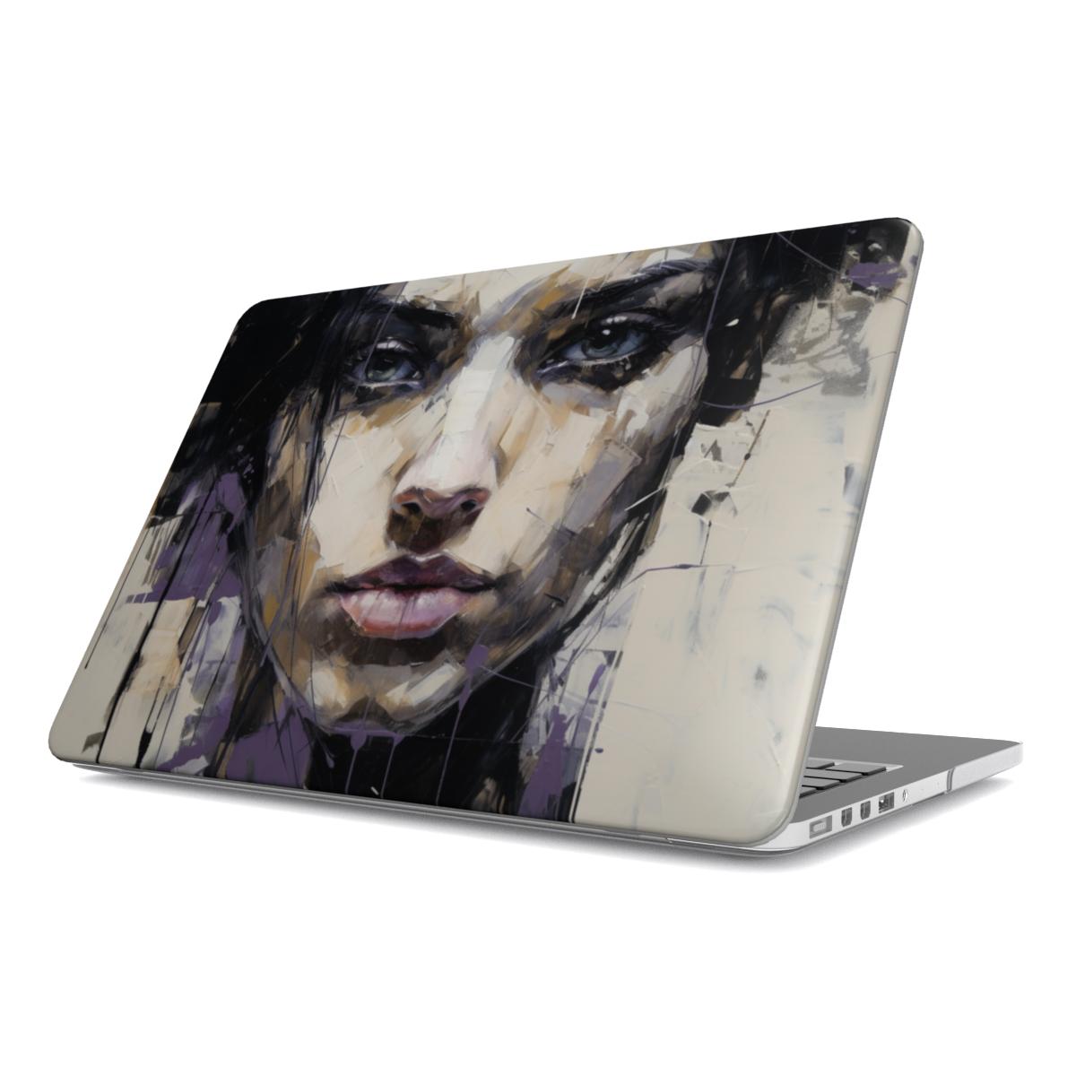 MacBook-hoesje met abstract portret