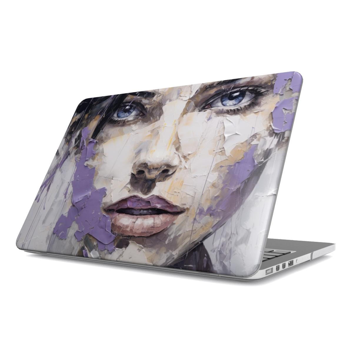 MacBook-hoesje met abstract portret