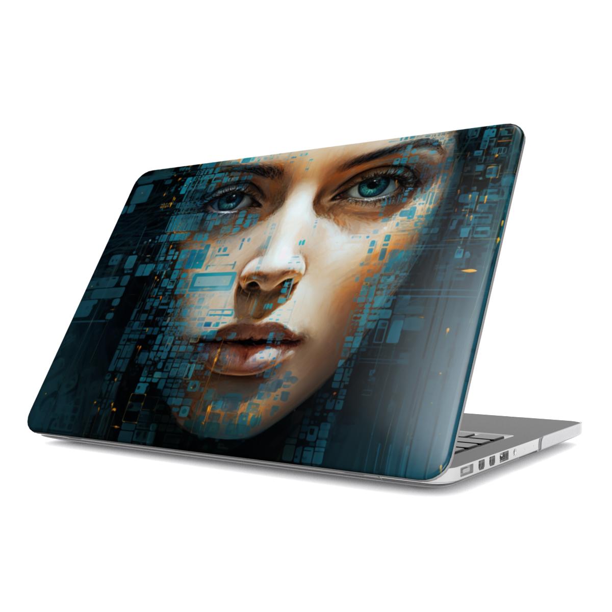 MacBook-hoesje met abstract portret