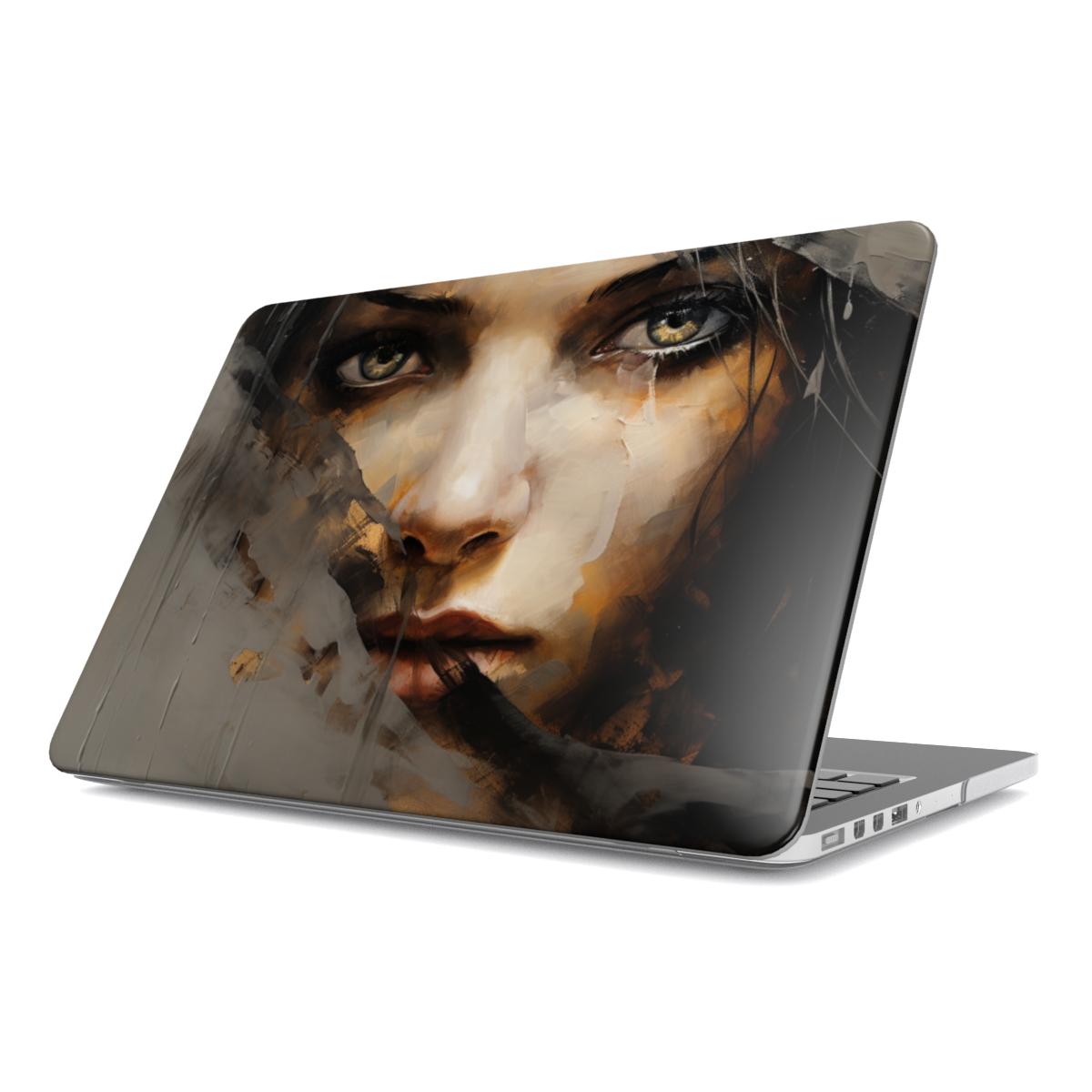 MacBook-hoesje met abstract portret