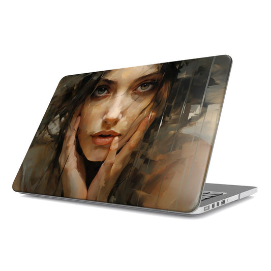 Abstract Portrait MacBook Case