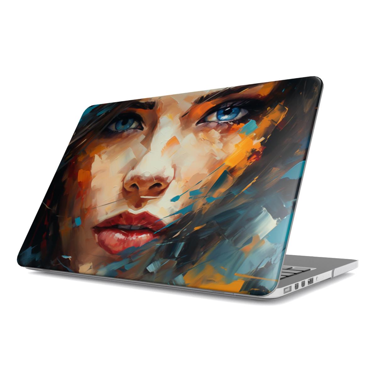 MacBook-hoesje met abstract portret