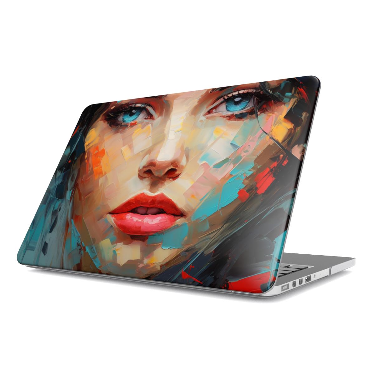 MacBook-hoesje met abstract portret