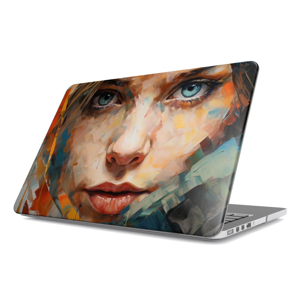 MacBook-hoesje met abstract portret