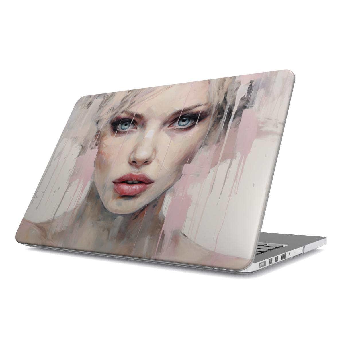 MacBook-hoesje met abstract portret