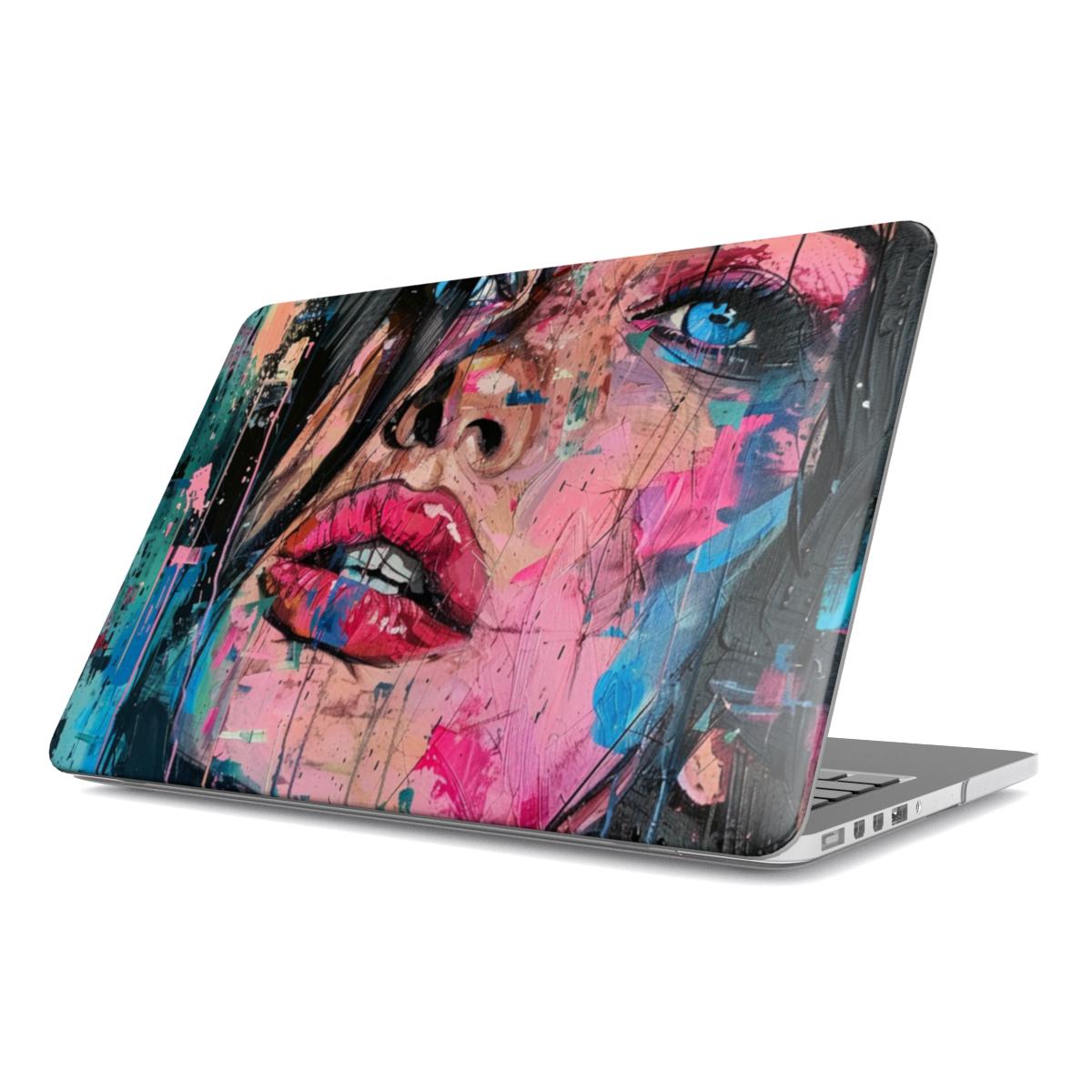 MacBook-hoesje met abstract portret