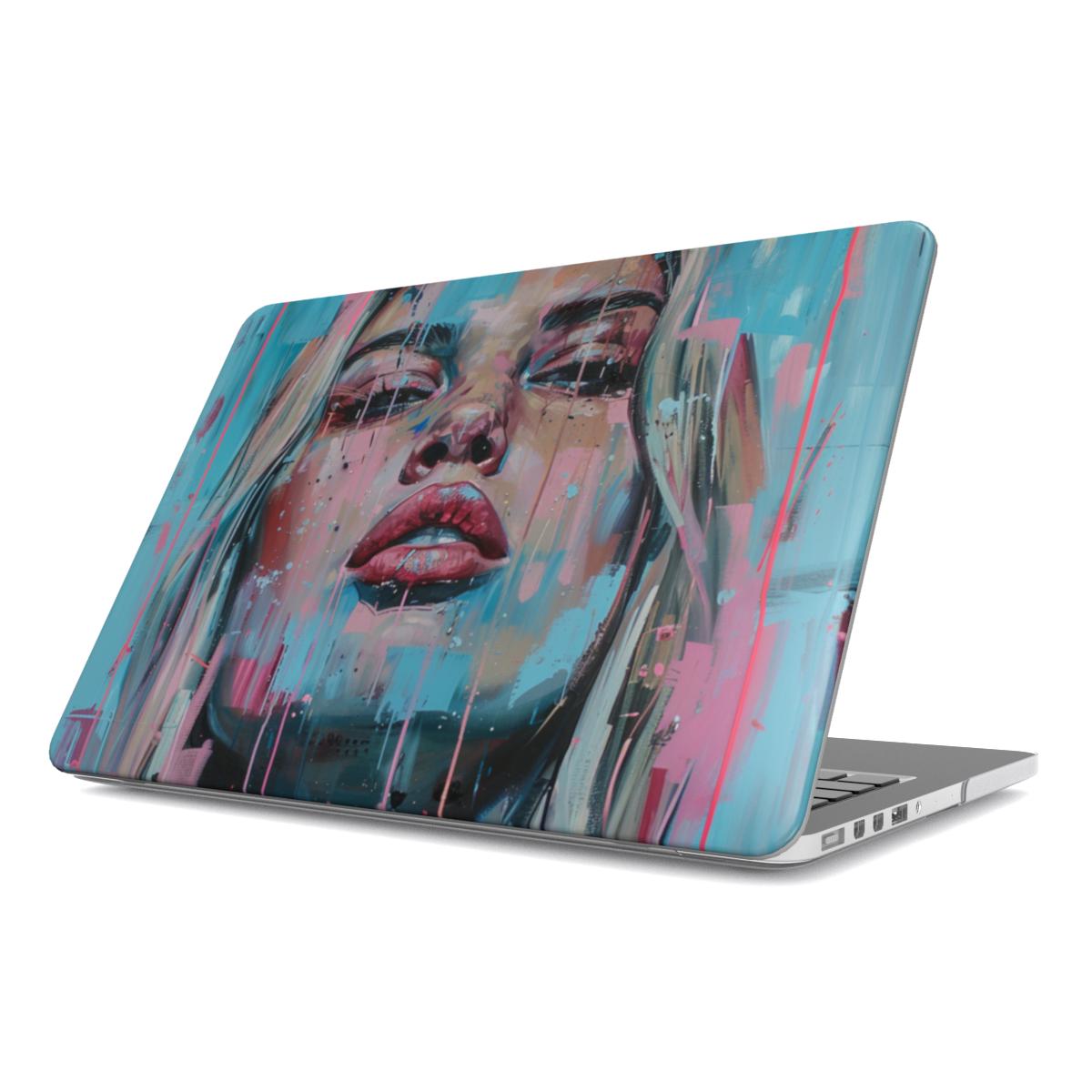 MacBook-hoesje met abstract portret