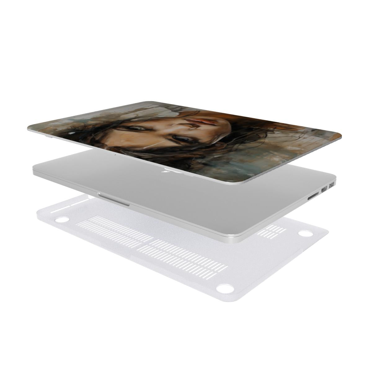 Abstract Portrait MacBook Case