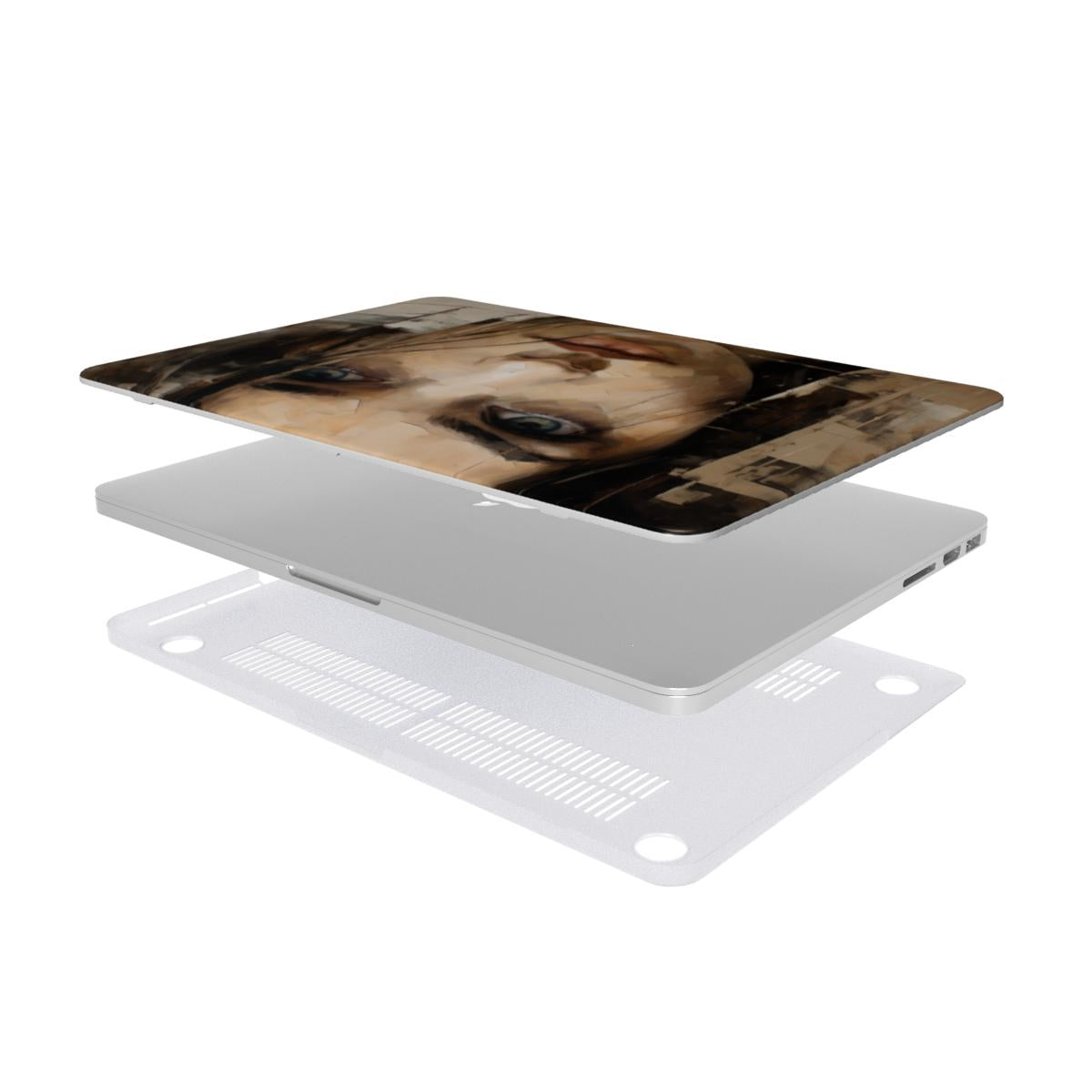 Abstract Portrait MacBook Case