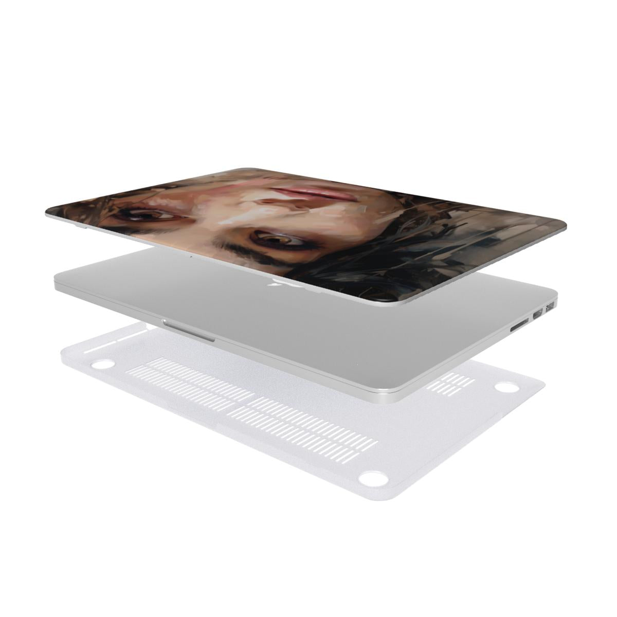 Abstract Portrait MacBook Case