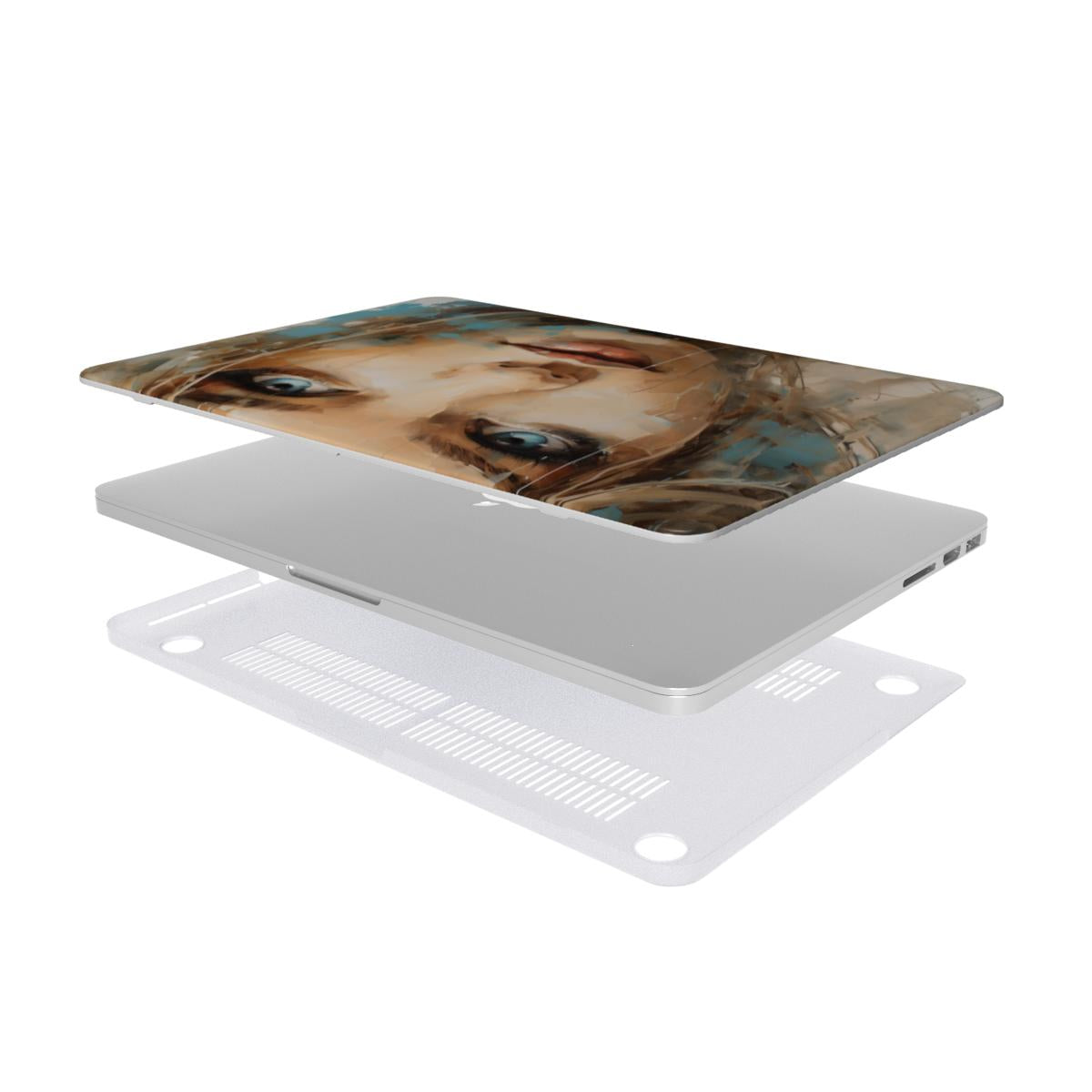 Abstract Portrait MacBook Case