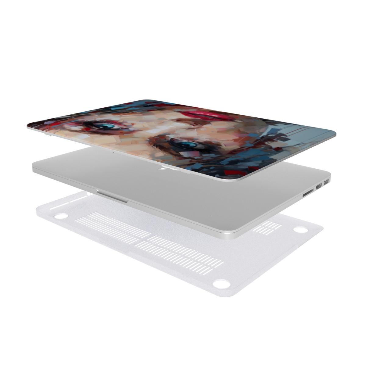 Abstract Portrait MacBook Case