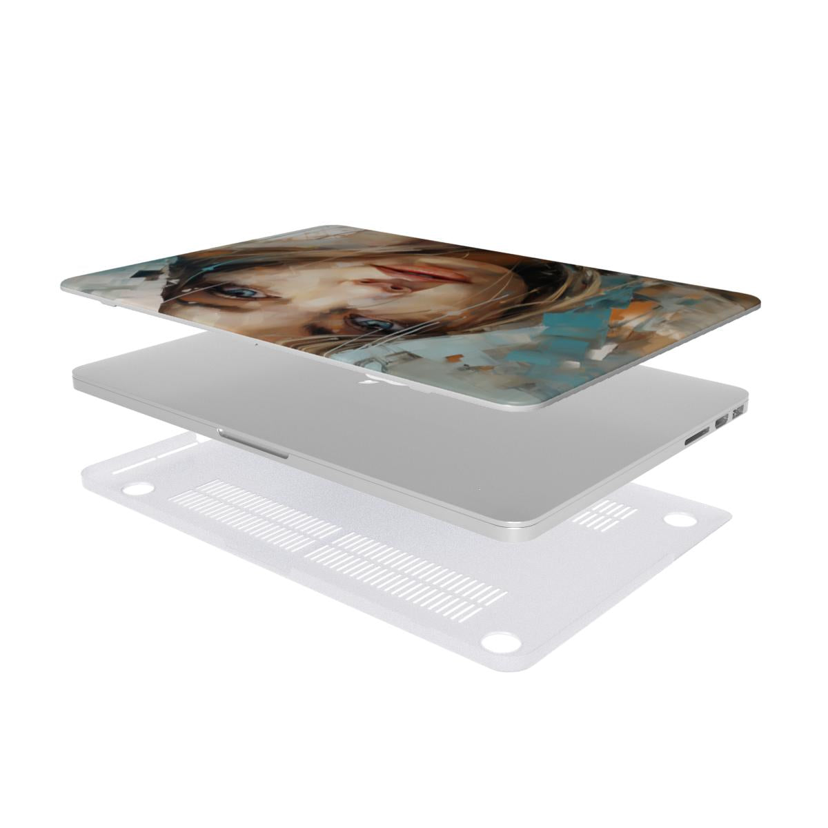 Abstract Portrait MacBook Case