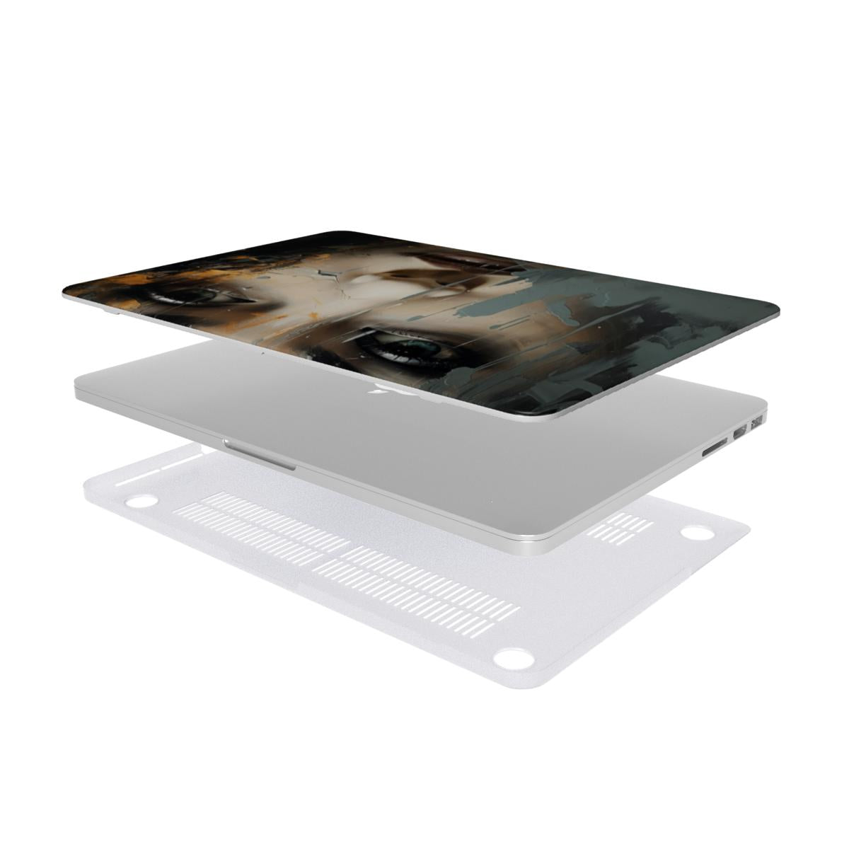 Abstract Portrait MacBook Case