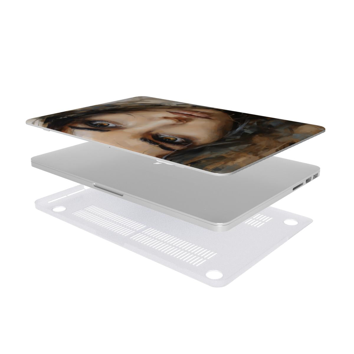 Abstract Portrait MacBook Case