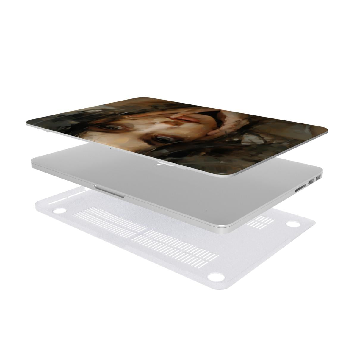 Abstract Portrait MacBook Case