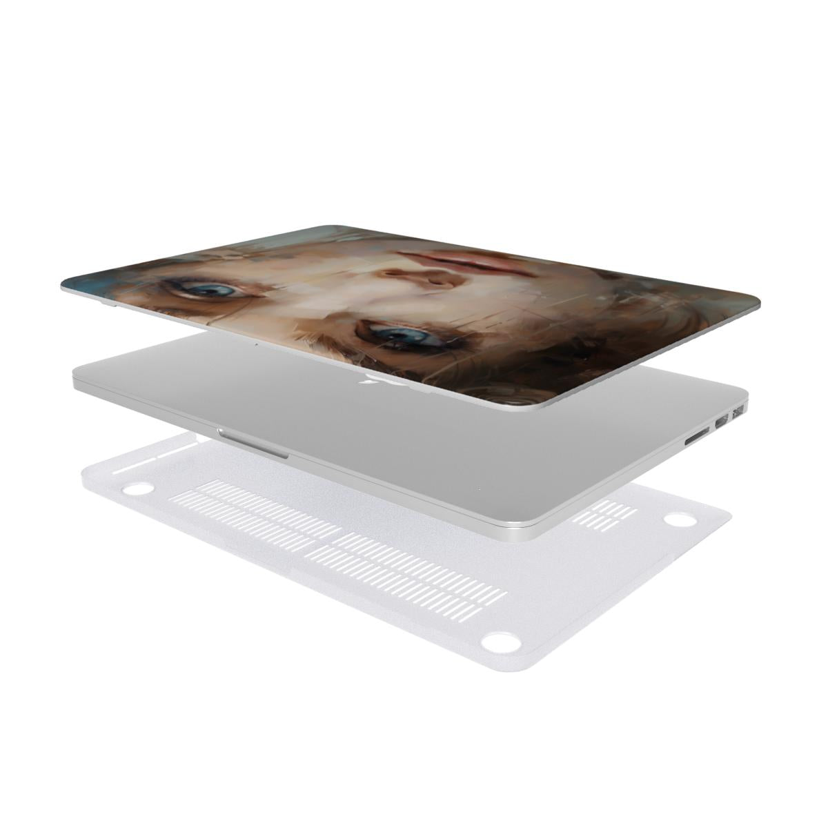 Abstract Portrait MacBook Case