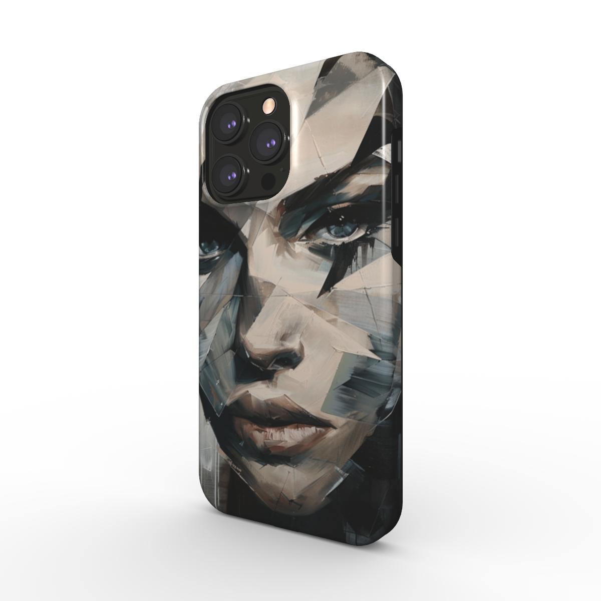 iPhone-hoesje met abstract portret (MagSafe)