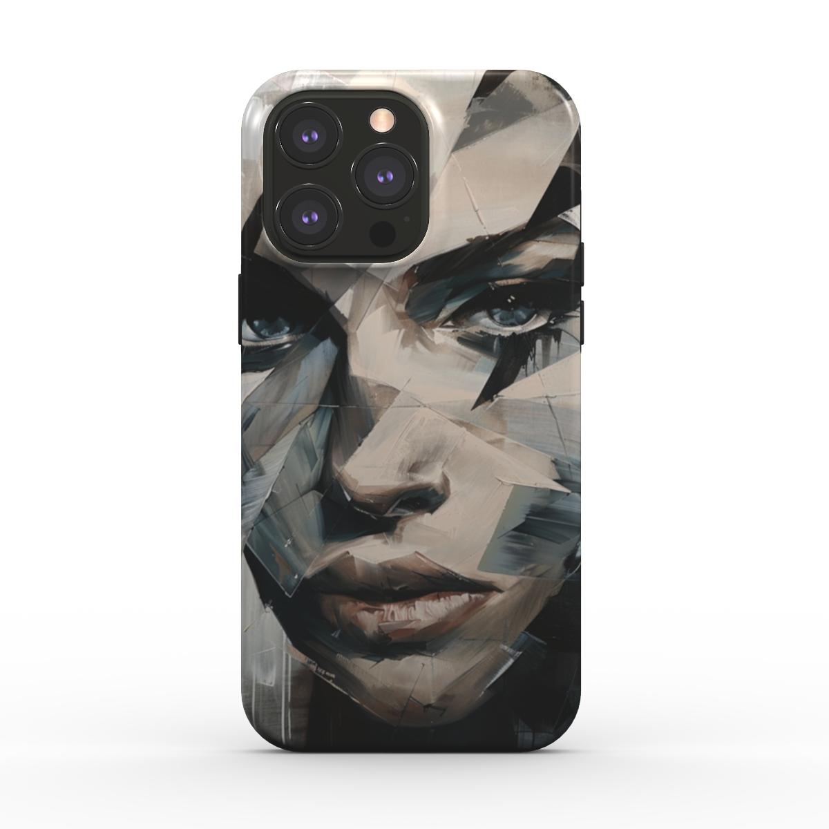 iPhone-hoesje met abstract portret (MagSafe)