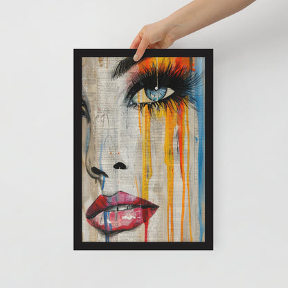 Abstract Portrait Framed Poster