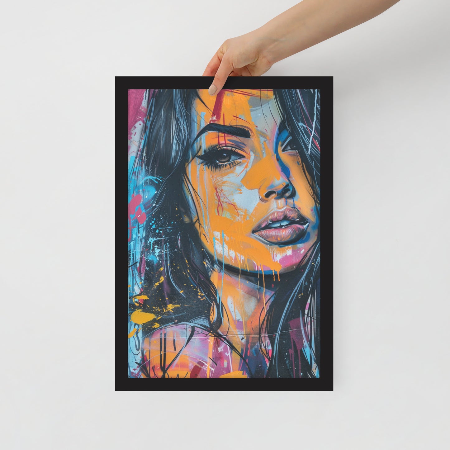 Abstract Portrait Framed Poster