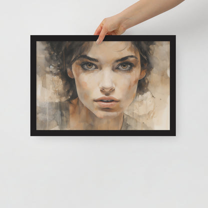 Abstract Portrait Framed Poster