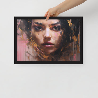 Abstract Portrait Framed Poster