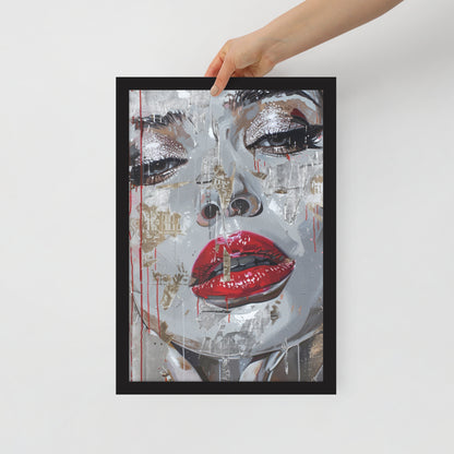 Abstract Portrait Framed Poster