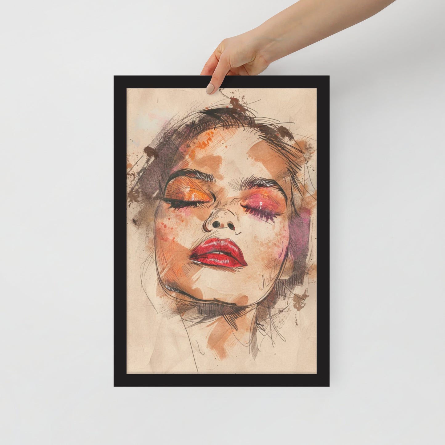 Abstract Portrait Framed Poster