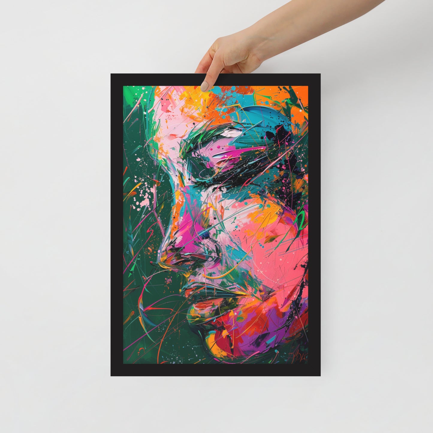 Abstract Portrait Framed Poster