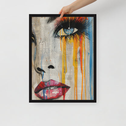 Abstract Portrait Framed Poster