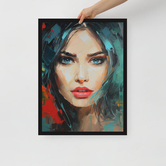 Abstract Portrait Framed Poster