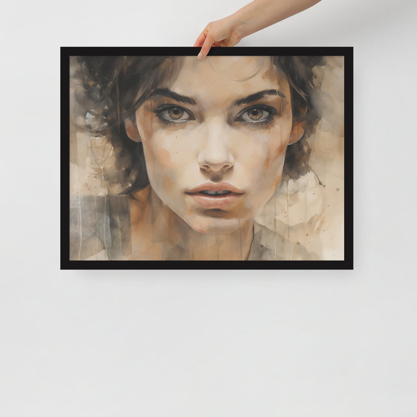 Abstract Portrait Framed Poster