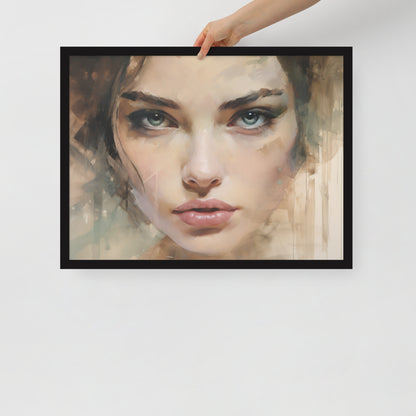 Abstract Portrait Framed Poster