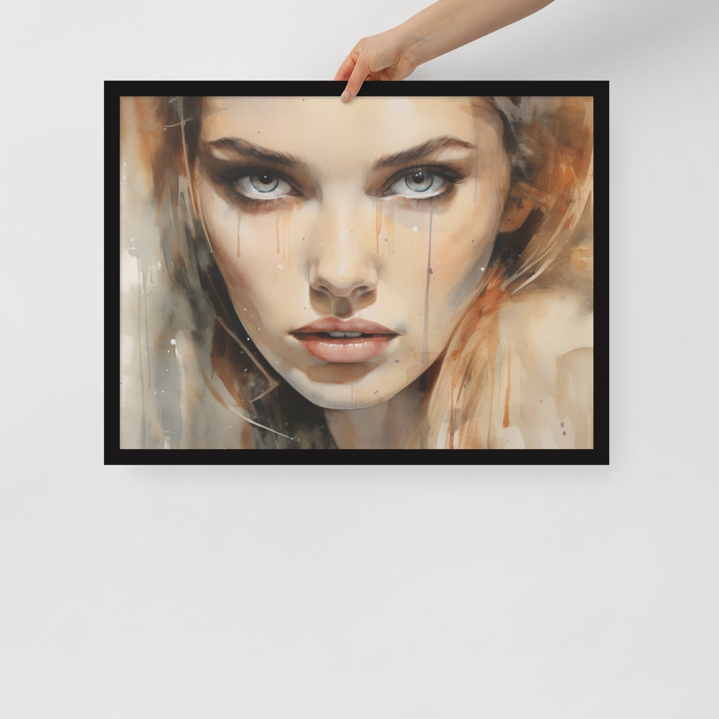 Abstract Portrait Framed Poster