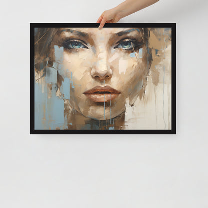 Abstract Portrait Framed Poster