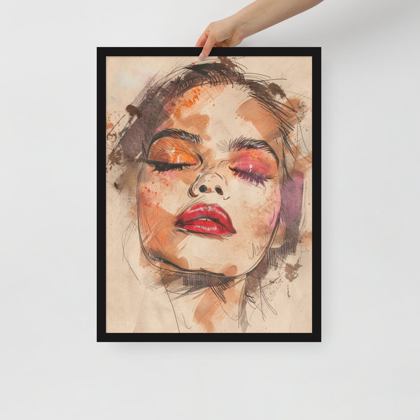 Abstract Portrait Framed Poster