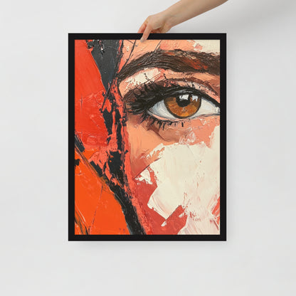 Abstract Portrait Framed Poster