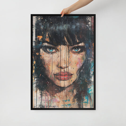 Abstract Portrait Framed Poster