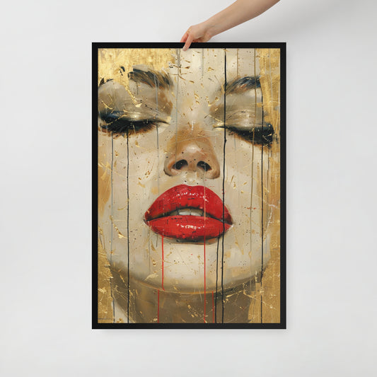 Abstract Portrait Framed Poster