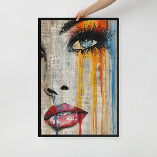 Abstract Portrait Framed Poster