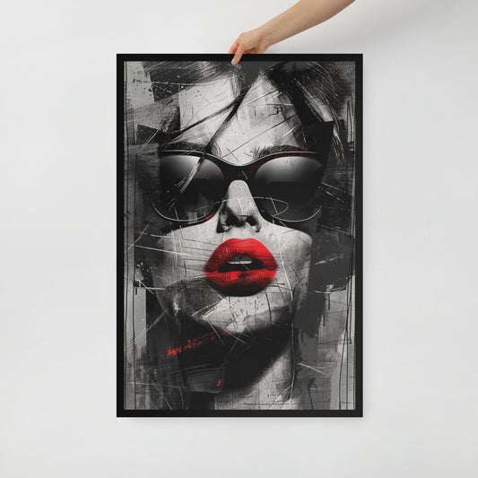 Abstract Portrait Framed Poster