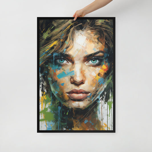 Abstract Portrait Framed Poster