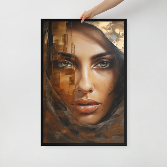 Abstract Portrait Framed Poster